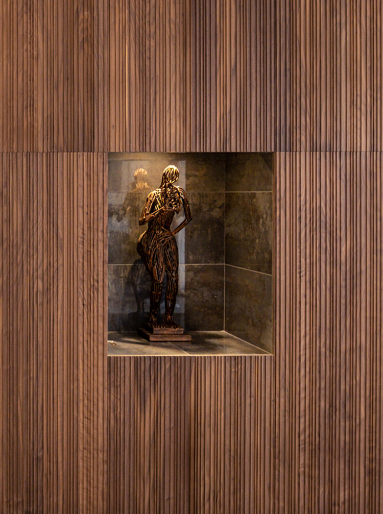 Walnut canaletto exclusive to Key Cucine | Italian luxury kitchen by Fontana London | Design as Art